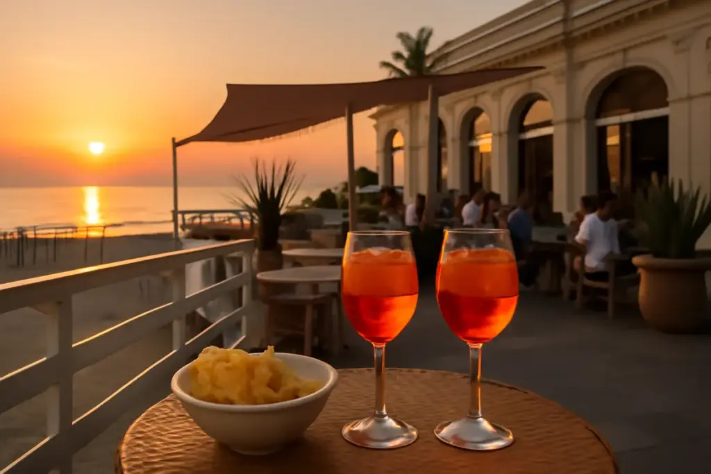 Quali sono i locali storici sul mare di Rimini per l’aperitivo? L’orario giusto per prendere posto vista tramonto